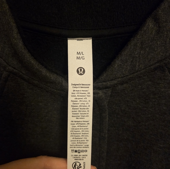 Lululemon Scuba Oversized Varsity Jacket Sz M/L Women's NWOT - Picture 3 of 8